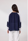 ROSA BLOUSE - ink/white